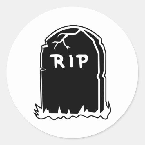 RIP Tombstone Stickers