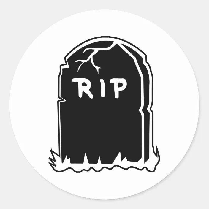 Halloween sticker RIP sticker Gravestone sticker Spooky sticker spooky season