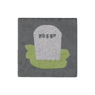 RIP Tombstone Stone Magnet