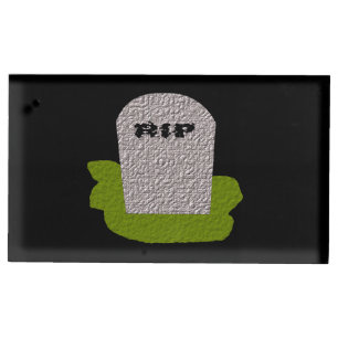 RIP Tombstone Table Card Holder