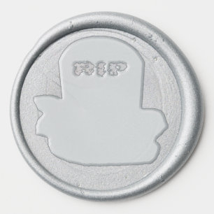 RIP Tombstone Wax Seal Sticker