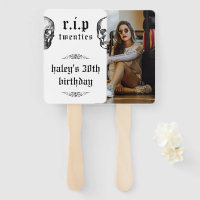 RIP Twenties 20s Skull Photo Halloween Birthday