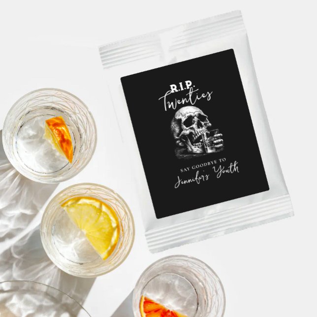RIP Twenties Gothic Skull Whiskey Birthday Margarita Drink Mix (Creator Uploaded)