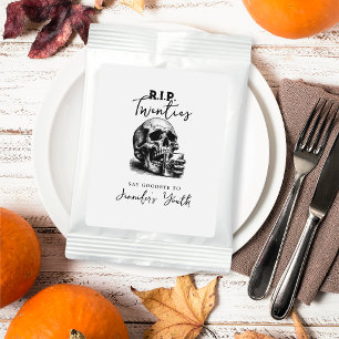 RIP Twenties White Gothic Skull Whiskey Birthday Margarita Drink Mix