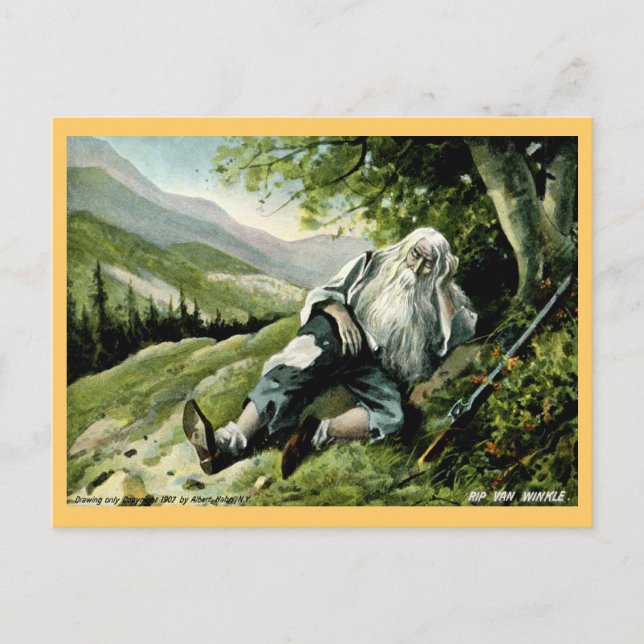 Rip Van Winkle 1907 Vintage Postcard (Front)