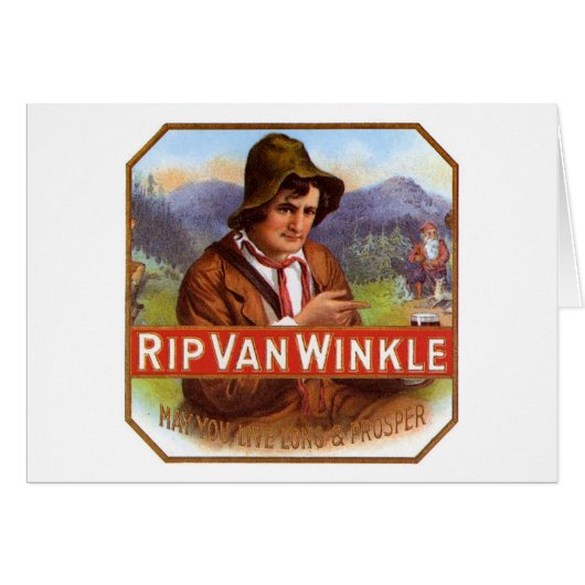 Rip Van Winkle Cigar Label Cards (Front Horizontal)