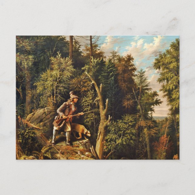 Rip Van Winkle with His Hound Postcard (Front)