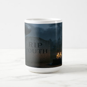 RIP Youth: A 50th Birthday Memorial Coffee Mug