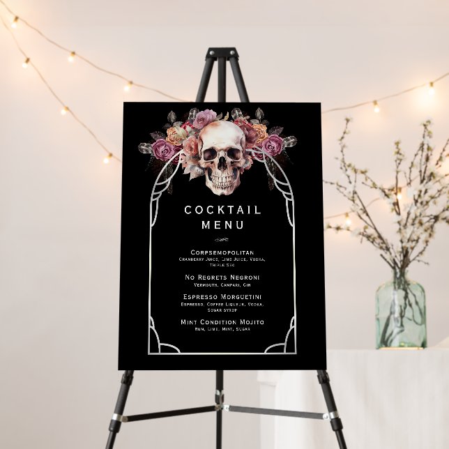 RIP Youth Cocktail Menu Foam Board (In Situ (Stand))