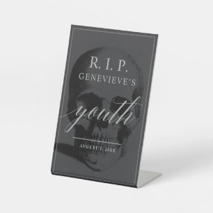 RIP Youth Pedestal Sign