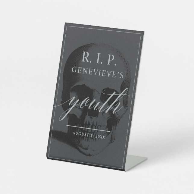 RIP Youth Pedestal Sign (Front)