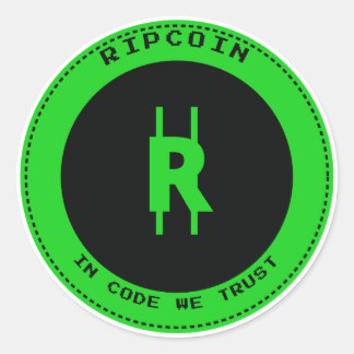 RipCoin - In Code We Trust Sticker