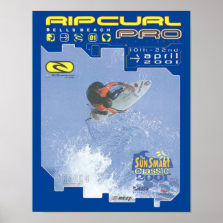 Ripcurl Pro surf competition surf wall art poster