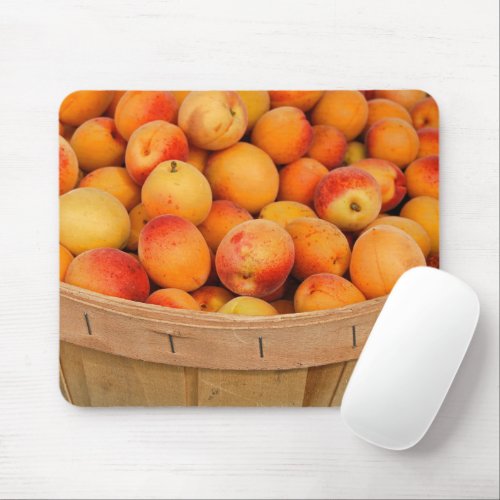 Ripe Apricots in Bushel Basket Mouse Pad