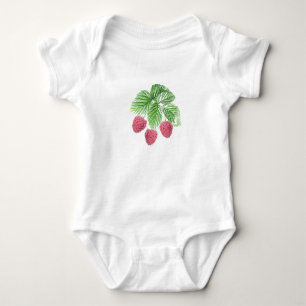 Ripe, berries, raspberries baby bodysuit