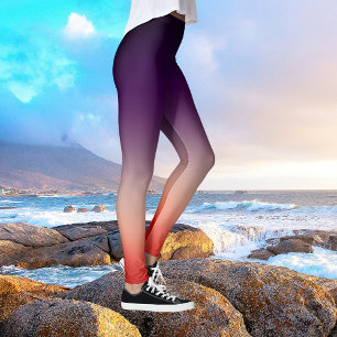 Ripe Blackberry Raspberry Shadow Ombre Tie Dye Leggings