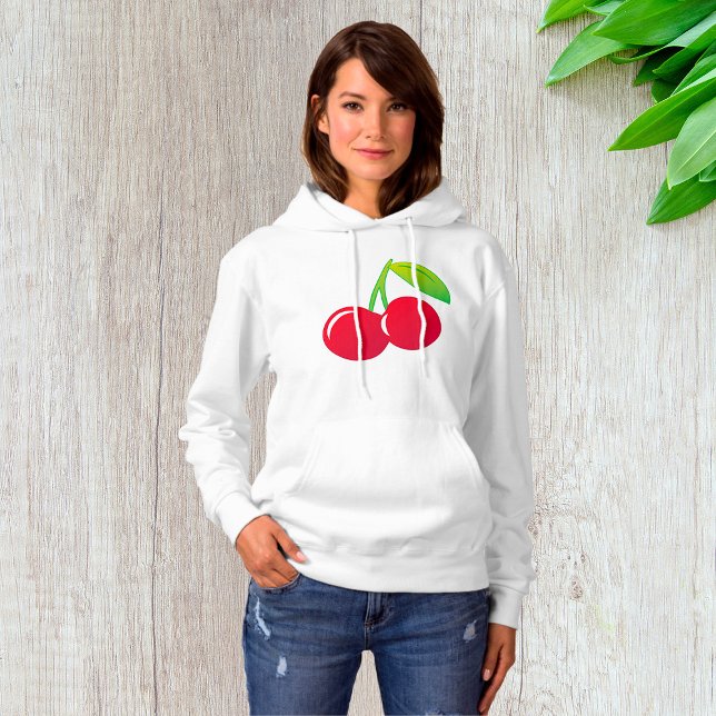 Ripe Bright Red Cherries Hoodie (Creator Uploaded)