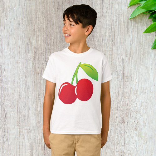 Ripe Bright Red Cherries T_Shirt