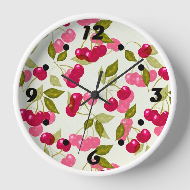 Ripe cherry clock (Front)