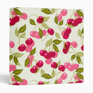 Ripe cherry espresso cup 3 ring binder