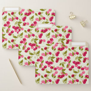 Ripe cherry file folder
