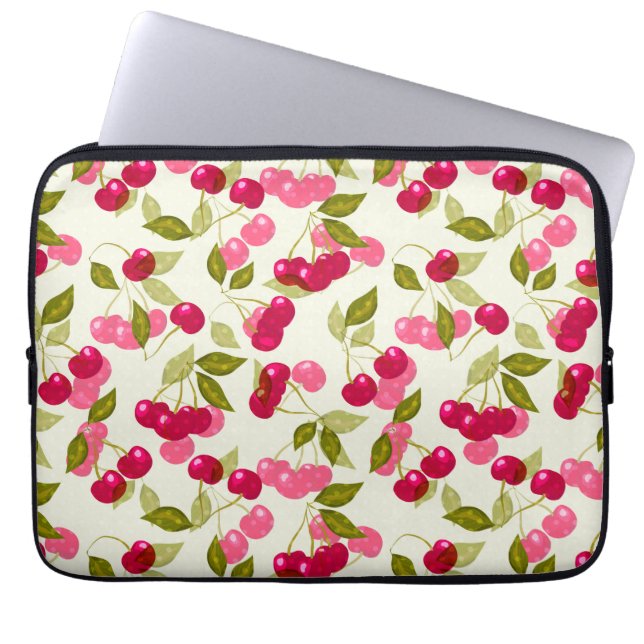 Ripe cherry laptop sleeve (Front)