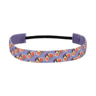 Ripe Fresh Sliced Purple Figs Fig Tree Fruit Athletic Headband