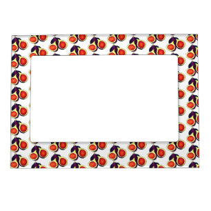Ripe Fresh Sliced Purple Figs Fig Tree Fruit Magnetic Frame