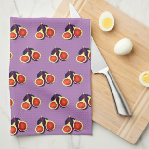 Ripe Fresh Summer Figs Fig Tree Food Cooking Kitchen Towel