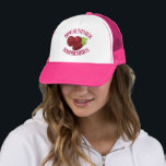 Ripe Fresh Summer Red Raspberries Fruit Berry Trucker Hat<br><div class="desc">Design features an original marker illustration of delicious ripe summer raspberries. 

This raspberries illustration is also available on other products. Don't see what you're looking for? Need help with customization? Contact Rebecca to have something designed just for you.</div>