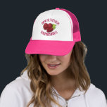 Ripe Fresh Summer Red Raspberries Fruit Berry Trucker Hat<br><div class="desc">Design features an original marker illustration of delicious ripe summer raspberries. 

This raspberries illustration is also available on other products. Don't see what you're looking for? Need help with customization? Contact Rebecca to have something designed just for you.</div>