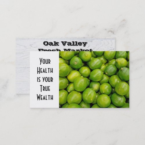 Ripe Green Limes Business Card