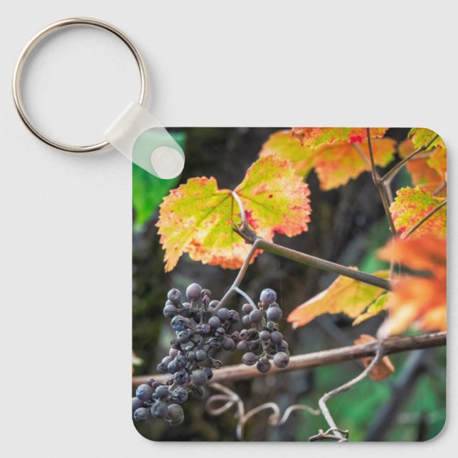 Ripe Isabella grape Keychain (Front)