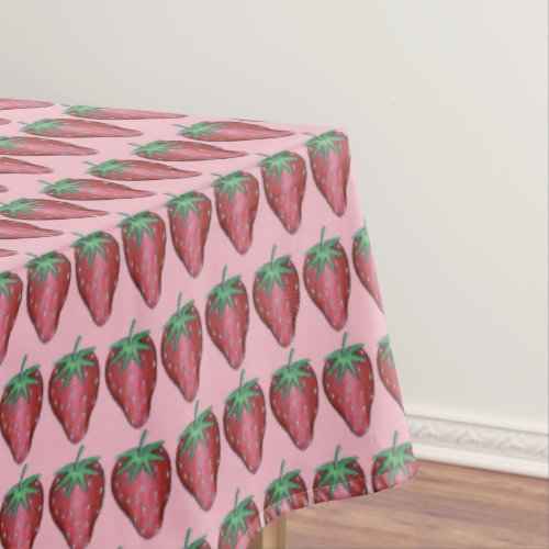 Ripe Juicy Strawberry Strawberries Berry Fruit Tablecloth