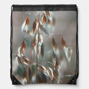 Ripe Oats (Avena Sativa) Close Up. Ceres, Boland Drawstring Bag