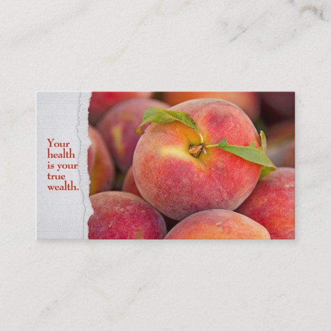 ripe peach pile business card (Front)