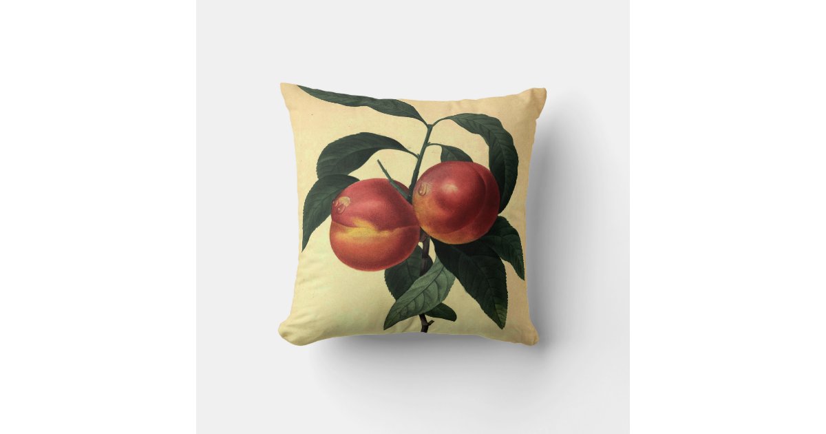 Ripe Peaches Throw Pillow Zazzle