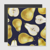 Ripe pear, black background, garden art (Front/Back)