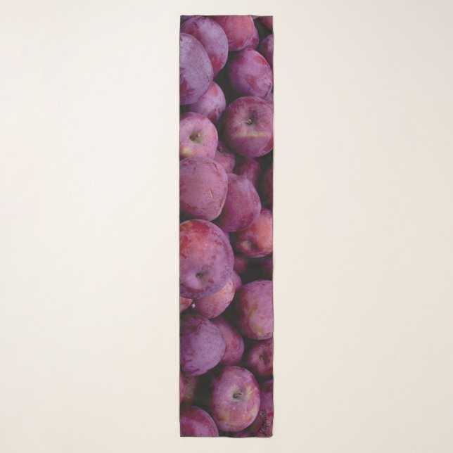 Ripe Plums Chillon Scarf (Front)