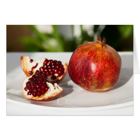 Ripe pomegranate cards (Front Horizontal)