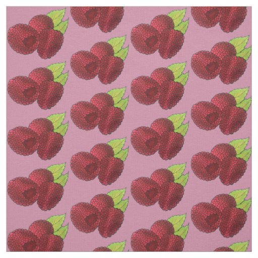 Ripe Raspberry Raspberries Berry Fruit Berries Fabric
