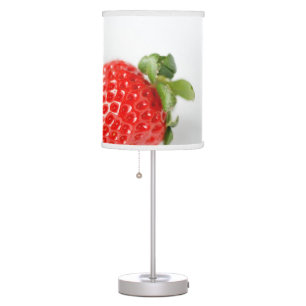 Ripe Red Strawberries Table Lamp