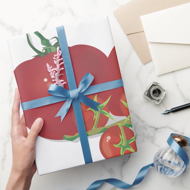 Ripe Red Tomatoes Wrapping Paper (Creator Uploaded)