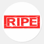 Ripe Stamp Classic Round Sticker