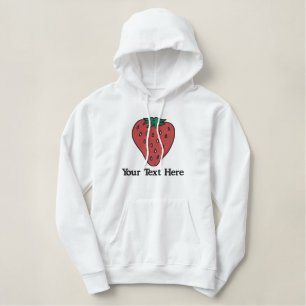 Ripe Strawberry personalized Embroidered Hoodie