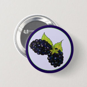Ripe Summer Blackberries Blackberry Berry Berries Button