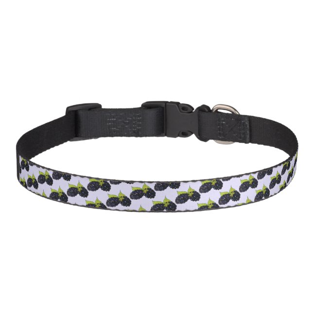 Ripe Summer Blackberries Blackberry Berry Berries Pet Collar (Front)