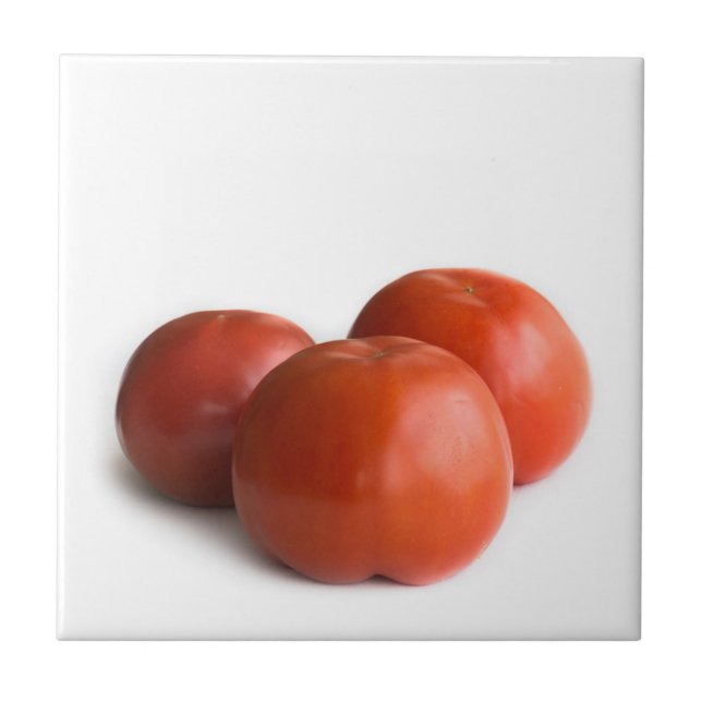 Ripe tomato ceramic tile (Front)