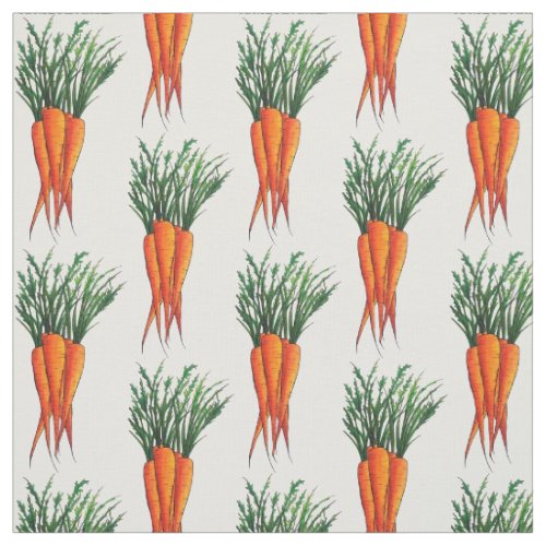 Ripe Vegetable Garden Carrots Bunch Veggie Veg Fabric