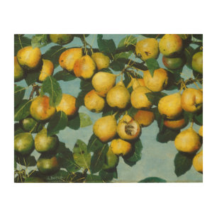 Ripening Bartlett Pears by Joseph Decker Wood Wall Art